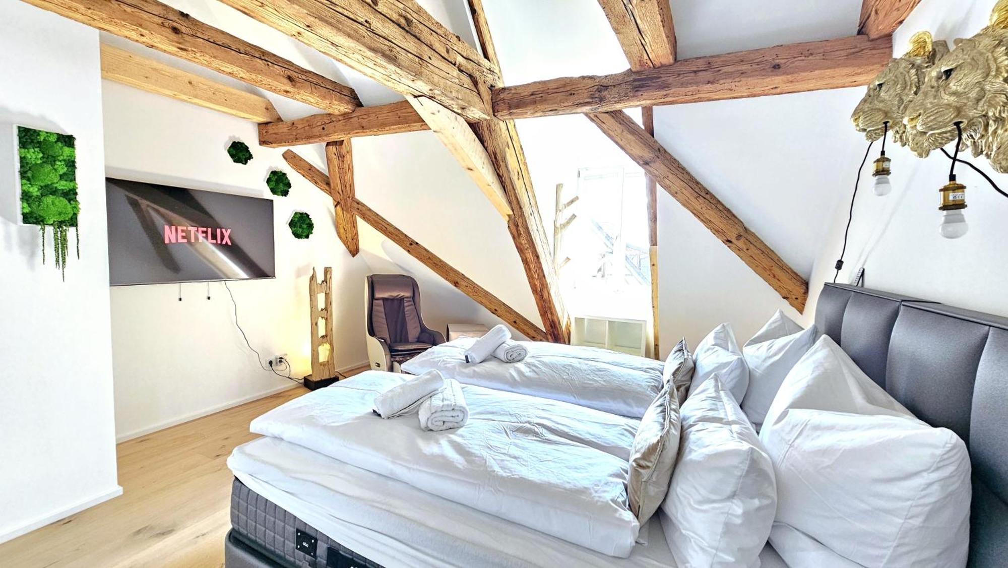Апартаменты Wood World Luxury - Massage - Bergblick - Tranpolin- Parken Маркдорф Экстерьер фото